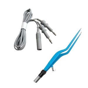 Pinzas Bipolares Tipo Bayoneta, Instrumento Quirúrgico de Precisión, Pinzas Aisladas Tipo Bayoneta para Coagulación Bipolar Controlada - Product Image 1