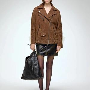 New Arrival Latest Women's Leather <b>Suede</b> <b>Jacket</b> 2026 Premium Design Pak Made Women's Leather <b>Suede</b> <b>Jacket</b> - Product Image 3