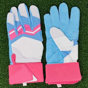 <b>Full</b> Finger Polyester/Cotton Safety Gloves Blue Pink White Non <b>Slip</b> Hook Loop Closure Waterproof Outdoor Unisex All Seasons - Product Image 1