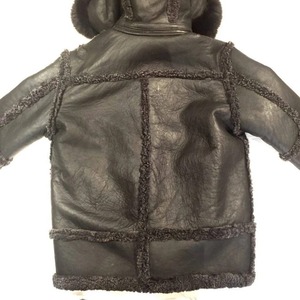 Genuine Leather <b>Shearling</b> <b>Jacket</b> <b>Men</b> Premium Winter Sheepskin Fur Aviator Biker Coat Comfortable Stylish Warm Outerwear - Product Image 3