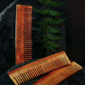 Peine para el cabello de madera natural hecho de madera de Neem para peinar el cabello y masajear el cuero cabelludo - Product Image 2