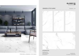 Azulejo de Porcelana Moderno Brillante 600x1200, Formato Grande, Superficie Pulida Premium, para Paredes y Pisos, Uso en Interiores y Exteriores - Product Image 5