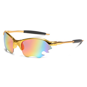 LMA 5902 Luxury Brand Outdoor Sports Man Silver Frame Blue Shades Y2K Fashion Women UV400 High Quality Custom Logo <b>Sunglasses</b> - Product Image 3