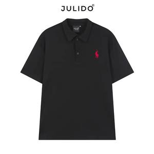 Polo décontracté d'affaires haut de gamme classique nouveau créateur de broderie à manches courtes en pur coton d'été - Product Image 2