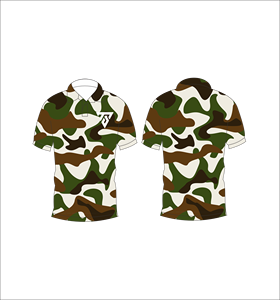 เสื้อกอล์ฟพิมพ์ลายดอกไม้พฤกษศาสตร์สำหรับผู้ชาย ผ้าโพลีเอสเตอร์คุณภาพสูง แขนสั้น น้ำหนักเบา ระบายอากาศได้ดี - Product Image 1