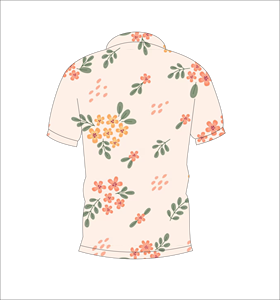 Polo Personalizado con Diseño Floral Minimalista, Absorbente de Humedad, Manga Corta, para Golf, Casual, Ropa de Verano - Product Image 2
