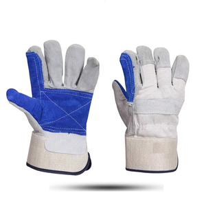 Guantes de Trabajo de Cuero Vacuno Canadiense de Alta Resistencia, Guantes de Seguridad Industriales Duraderos a Buen Precio - Product Image 1