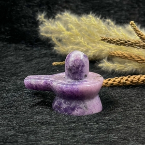 Lepidolite naturelle sculptée en forme de Shivling, Lepidolite violette Shiva Lingam, cristal de guérison pour Reiki, décoration spirituelle, vente en gros - Product Image 4