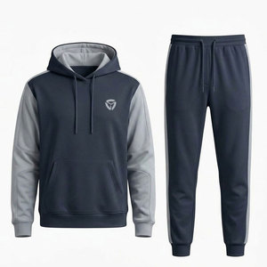 Ensemble de survêtement pour homme de haute qualité avec veste et pantalon, idéal pour l'entraînement sportif, les activités de plein air et les tenues décontractées. - Product Image 1