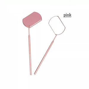 Professional Personalized Round Wall Mounted Gold-Plated Cosmetic <b>Mirror</b> Beauty Salon Eyelash Inspection Tool Stainless Steel - Product Image 5