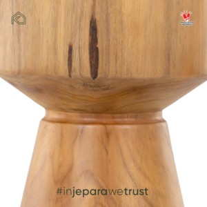 <b>Stool</b> Solid Teak <b>Wood</b> Side Table Rustic Accent Furniture for Living Room Resort Jepara Indonesia - Product Image 2