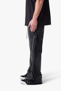 Pantalon de survêtement homme surdimensionné et ample, coupe large, personnalisé, délavé à l'acide, 380 g/m², uni - Product Image 6