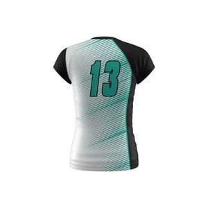Camiseta de Voleibol Negra para Hombre, Número 13, Impresión Digital, Ajustada, Manga Corta, Absorbe la Humedad, 100% Algodón, Nombre del Equipo Personalizado, Verano - Product Image 2
