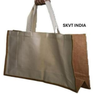 Sac fourre-tout réutilisable sur mesure en coton 100 % extra large, avec poignée longue, fermeture épaule, motif lettres, recyclable, vente en gros - Product Image 3