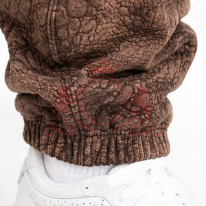 Ensemble sweat à capuche et pantalon en coton délavé doux et de qualité supérieure, tenue décontractée assortie pour le quotidien et le confort en extérieur - Product Image 5