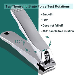 Coupe-ongles droit professionnel, kit de coupe-ongles, pince à cuticules, outils de pédicure et de manucure, coupe-ongles pour les orteils - Product Image 3