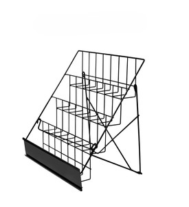 Présentoir en fer à quatre niveaux pour supermarchés, librairies et albums - Product Image 2