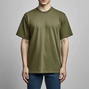 Diseña Tu Propio Logotipo, Camiseta de Hombre 100% Algodón, Tejido de Punto, Alta Calidad, Secado Rápido, Transpirable, Manga Corta, Corte Regular Informal - Product Image 1