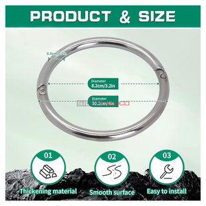 Heavy Duty Cow <b>Nose</b> <b>Ring</b> Earrings Livestock Handling Durable 4 Inch Bull <b>Nose</b> <b>Ring</b> Farm Animal Control Veterinary Strong - Product Image 2