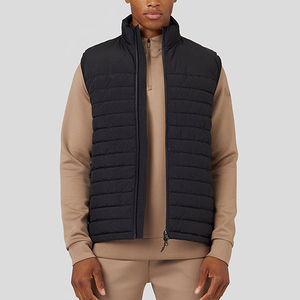 Wholesale <b>Men's</b> Winter <b>Warm</b> Thick Puffer Vest Stand Collar Zipper Sleeveless Padded <b>Jacket</b> Casual Outdoor Wear - Product Image 3