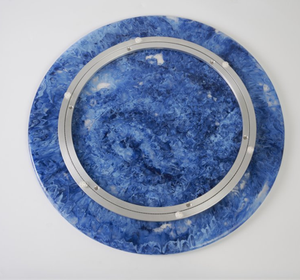 Esfera de Reloj Redonda Grande, Personalizada, de Resina Azul, Ecológica y Duradera, para Hombre y Mujer - Product Image 5
