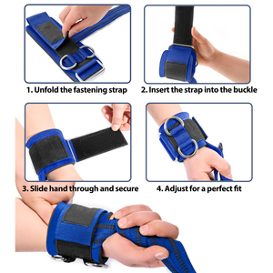 Sangles de poignet réglables de qualité supérieure pour l'haltérophilie, la musculation, le powerlifting et l'entraînement. - Product Image 2