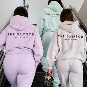 เสื้อฮู้ดดี้ผู้หญิงผู้ชาย ผ้าหนา 300 GSM 450 GSM เนื้อนุ่ม แขนยาว ชุดลำลองสำหรับเล่นกีฬา ใส่สบายๆ กลางแจ้ง อุ่นๆ เสื้อฮู้ดดี้ลำลอง - Product Image 3