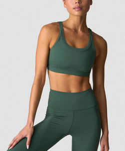 Nuevo Conjunto de Yoga Reversible para Mujer, Leggings de Alta Calidad, Bra Deportivo con Detalle Blanco en la Parte Delantera, Ropa Deportiva para Gimnasio, Cintura Alta Personalizada - Product Image 2