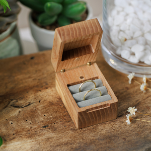 Boîte à bague de fiançailles, boîte à alliances, boîte de demande en mariage, boîte à alliances pour le porte-alliances, boîte à alliances en bois, boîte à alliances pour anniversaire - Product Image 5