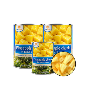 Big Sale Factory In Vietnam Top Notch Quality Best Selling Canned <b>Pineapple</b> Chunks in <b>Light</b> Syrup Packed in A10 Can - Product Image 1