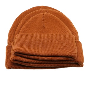 Comprar nueva llegada al por mayor 2025 diseño personalizado color marrón Impresión digital común adulto gorros - Product Image 1