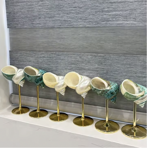 Verre à vin artisanal vietnamien en coquillage, matériau naturel pour le service de boissons, décoration de table, vente en gros - Product Image 5