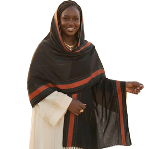 Pashmina Larga Reversible a Rayas Personalizada al por Mayor para Mujer, Bufanda de Uso Diario, Venta al por Mayor - Product Image 4