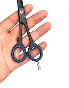 Ciseaux de barbier professionnels japonais Tegra Surgical Cobalt 2024, lames en acier inoxydable, 28 dents, manche moyen, pour la coiffure - Product Image 5