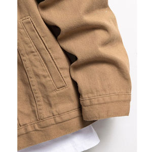 Veste en jean pour homme Winton Impex, col montant décontracté, fermeture à bouton unique, coupe classique, vêtement d'extérieur d'hiver respirant - Product Image 5
