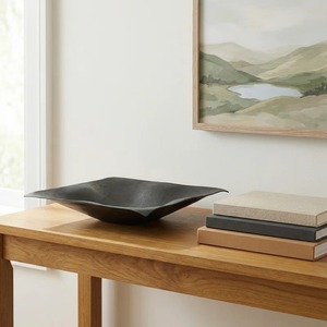 ชามเซรามิกทำมือ ดีไซน์มินิมอล สีดำด้าน สำหรับเสิร์ฟอาหาร ตกแต่งบ้าน - Product Image 3
