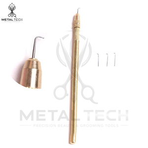Juego de Porta Agujas de Latón Dorado para Ventilación, 4 Tamaños, Agujas de Micro Gancho, Clips de Acero para Peinar, Caja, Herramientas Profesionales para la Elaboración de Pelucas - Product Image 3