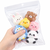 Sac d'emballage auto-scellant en PVC personnalisé pour jouets sensoriels anti-stress pour animaux, pochette de rangement transparente réutilisable, vente en gros