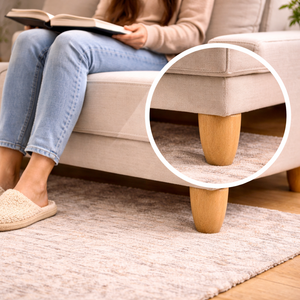 Simple Round Wooden <b>Sofa</b> <b>Legs</b> Replacement Furniture Feet Natural Wood Cabinet Table Chair <b>Legs</b> Manufacturer - Product Image 4