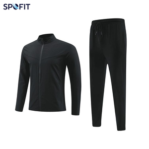 Men Autumn Hooded Printed <b>Waterproof</b> Quick Dry Two Piece Workout Gym <b>Set</b> Jogging Sports Clothes Jacket and Pants Tracksuit - Product Image 4