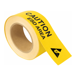 Cinta Adhesiva para Piso Brady ToughStripe Caution ESD para Señalización Industrial y de Cuartos Limpios, Tamaño Personalizable - Product Image 2