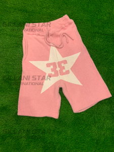 Shorts de mohair con logo frontal estampado en punto, estilo holgado - Product Image 3