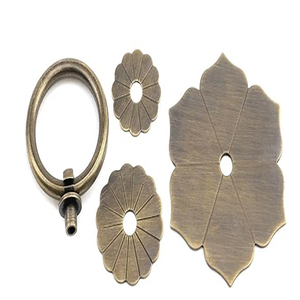 Poignées de meuble de cuisine en laiton antique, robustes et solides, quincaillerie vintage en laiton pour armoires et commodes, poignées métalliques - Product Image 5
