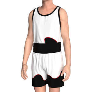 High Quality Black White Quick Dry Lightweight Soft Boxing <b>Shorts</b> Uniforms Breathable Stretch 240g Design Made Pakistan Unisex - Product Image 2