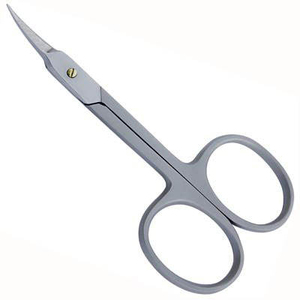 Outils de beauté professionnels, ciseaux à cuticules, lame courbée, trou carré, acier inoxydable tranchant pour un travail de précision, plusieurs couleurs - Product Image 1