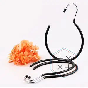 Customized Color Stainless Steel Non-Slip Circle Scarf Hanger