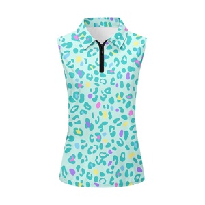 Camiseta de Golf para Mujer, Moderna, con Cierre de Cremallera, de Secado Rápido, Deportiva, Suave, Versátil, Colorida, para Tenis - Product Image 3