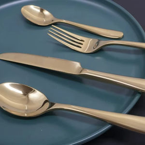 Juego de Cubiertos de Acero Inoxidable con Diseño Exclusivo, Juego de Cubiertos Plateados de Alta Calidad, Suministro de Fábrica - Product Image 1