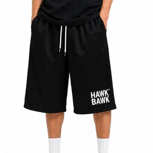 Custom <b>Men</b> <b>Long</b> Sports <b>Shorts</b> 100% Cotton Quick Dry Breathable Eco-Friendly Anti-Wrinkle Basketball Training Gym Casual Mesh - Product Image 2