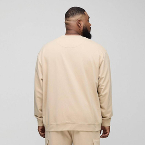 Breathable High Quality Basic Grey Oversized <b>Biggie</b> Face License Print Sweatshirt Custom Cotton Blended Sweatshirt Wholesale - Product Image 2